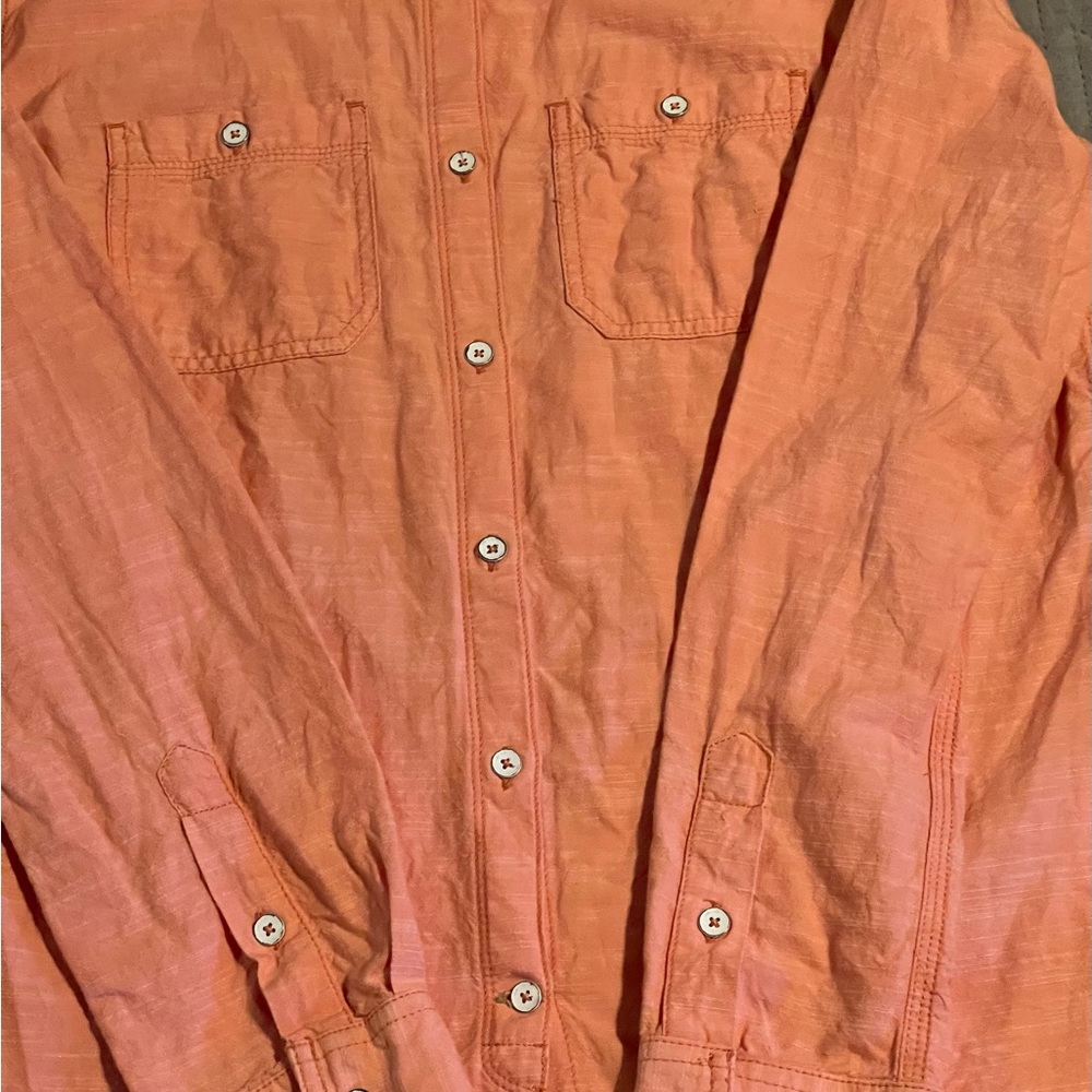 Carhartt‎ button up women’s size medium coral pre-owned condition - Picture 3 of 12